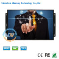 12v DC open frame wide screen 17 inch touch monitor with menu buttons